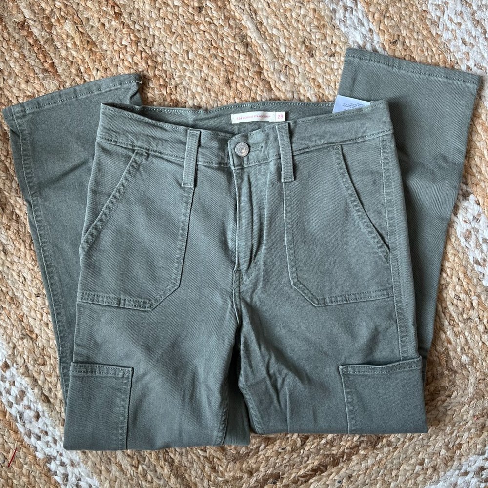 levis high rise straight crop724